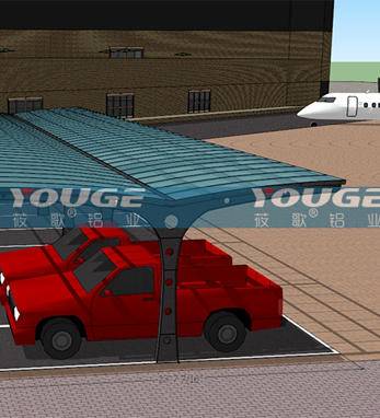 南非机场通勤车停车棚